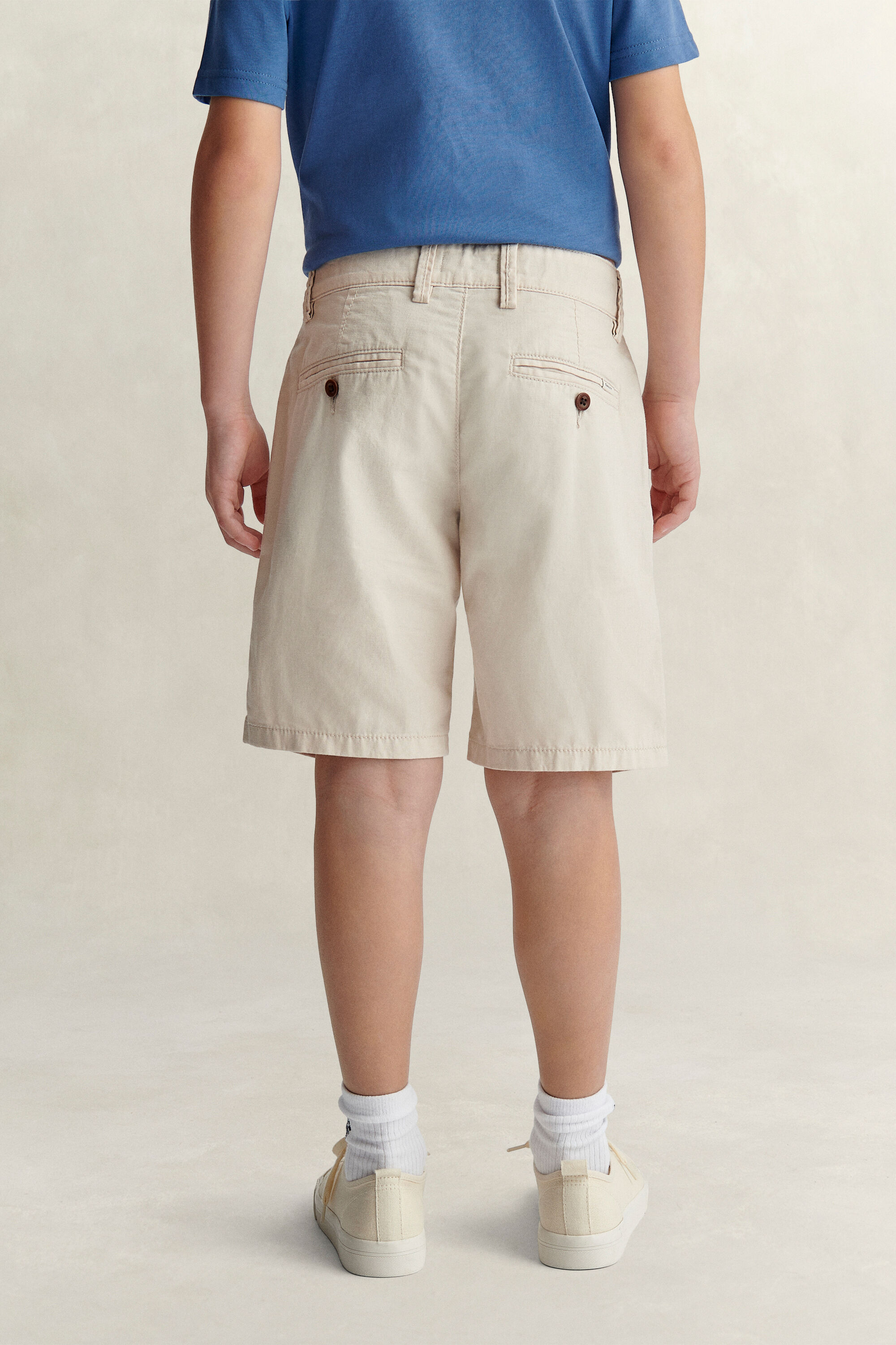 Pantalones cortos de mezcla de lino Teen Boys