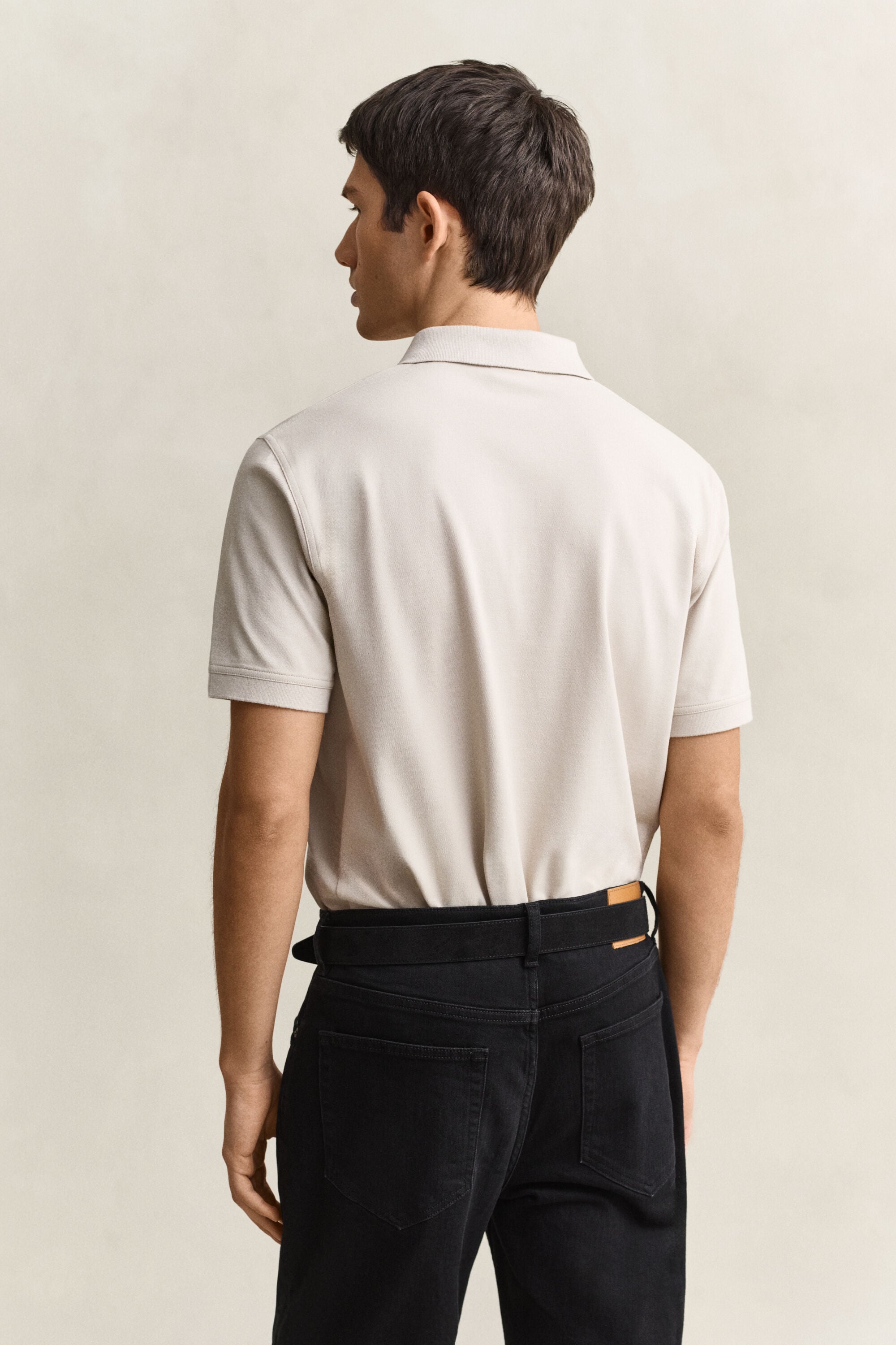 Polo de piqué en contraste