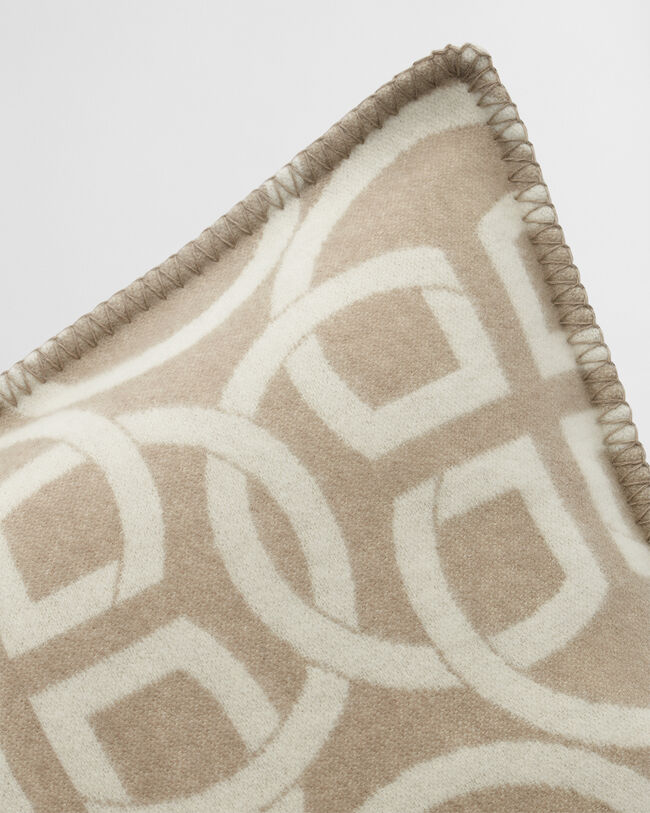 Cojín de lana Monogram