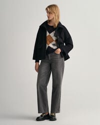 Chaqueta corta de mezcla de lana