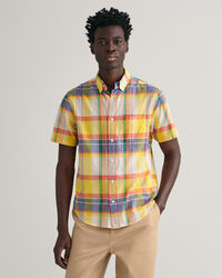 Camisa Regular Fit de manga corta Madras