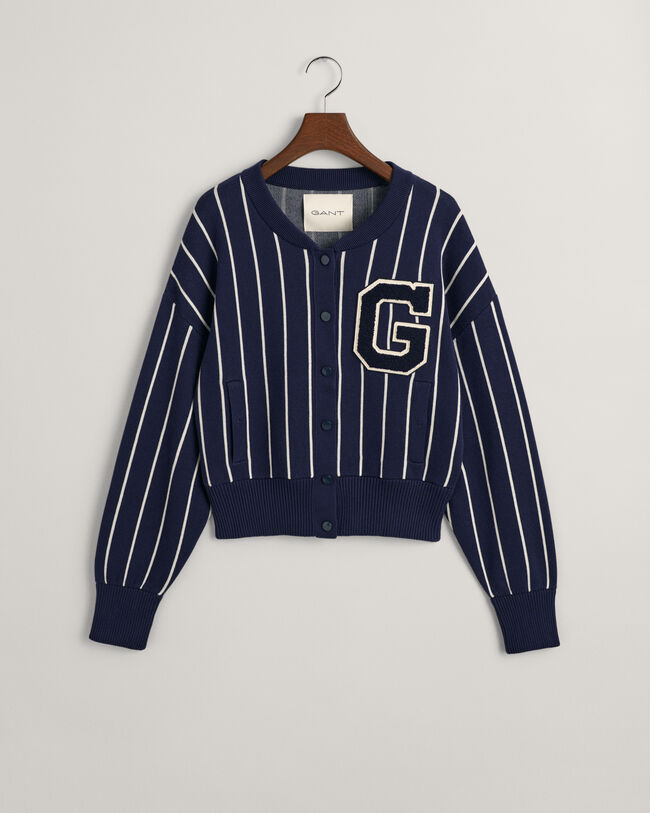 Cárdigan de estilo bomber GANT Varsity de punto