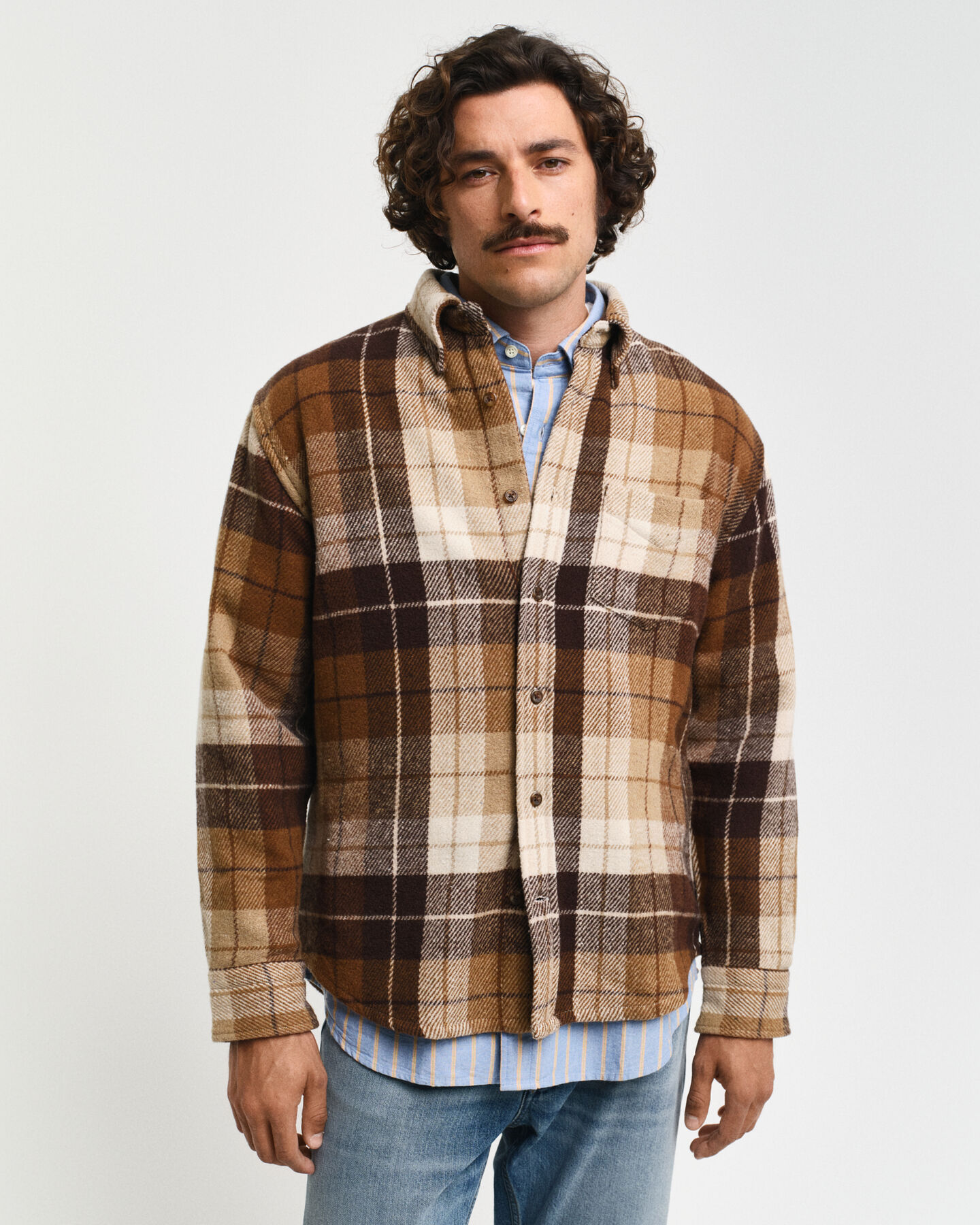 Camisa Relaxed Fit a cuadros escoceses Woolster