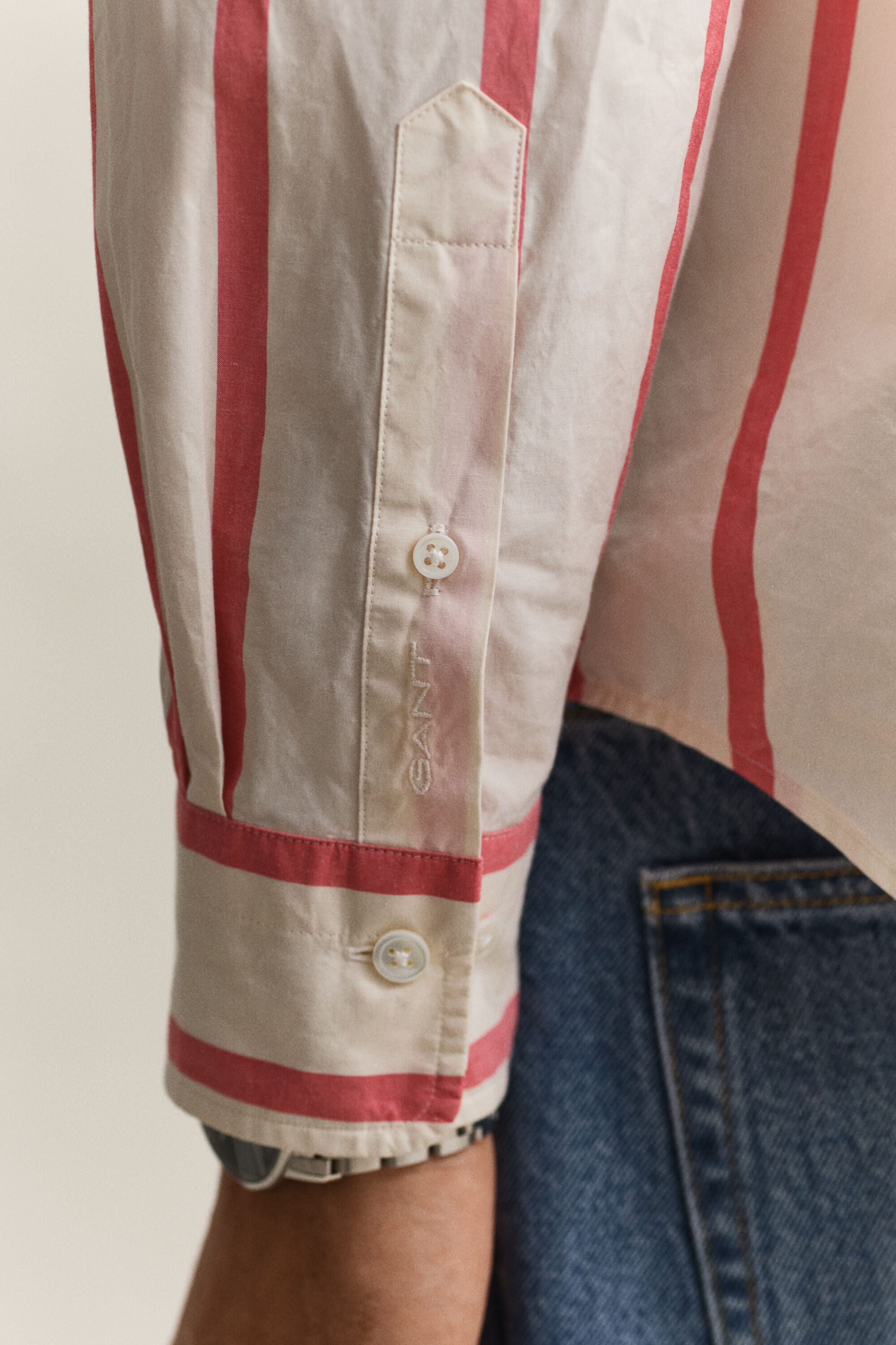 Camisa Heritage de popelina a rayas