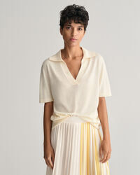 Rugger de manga corta en punto fino