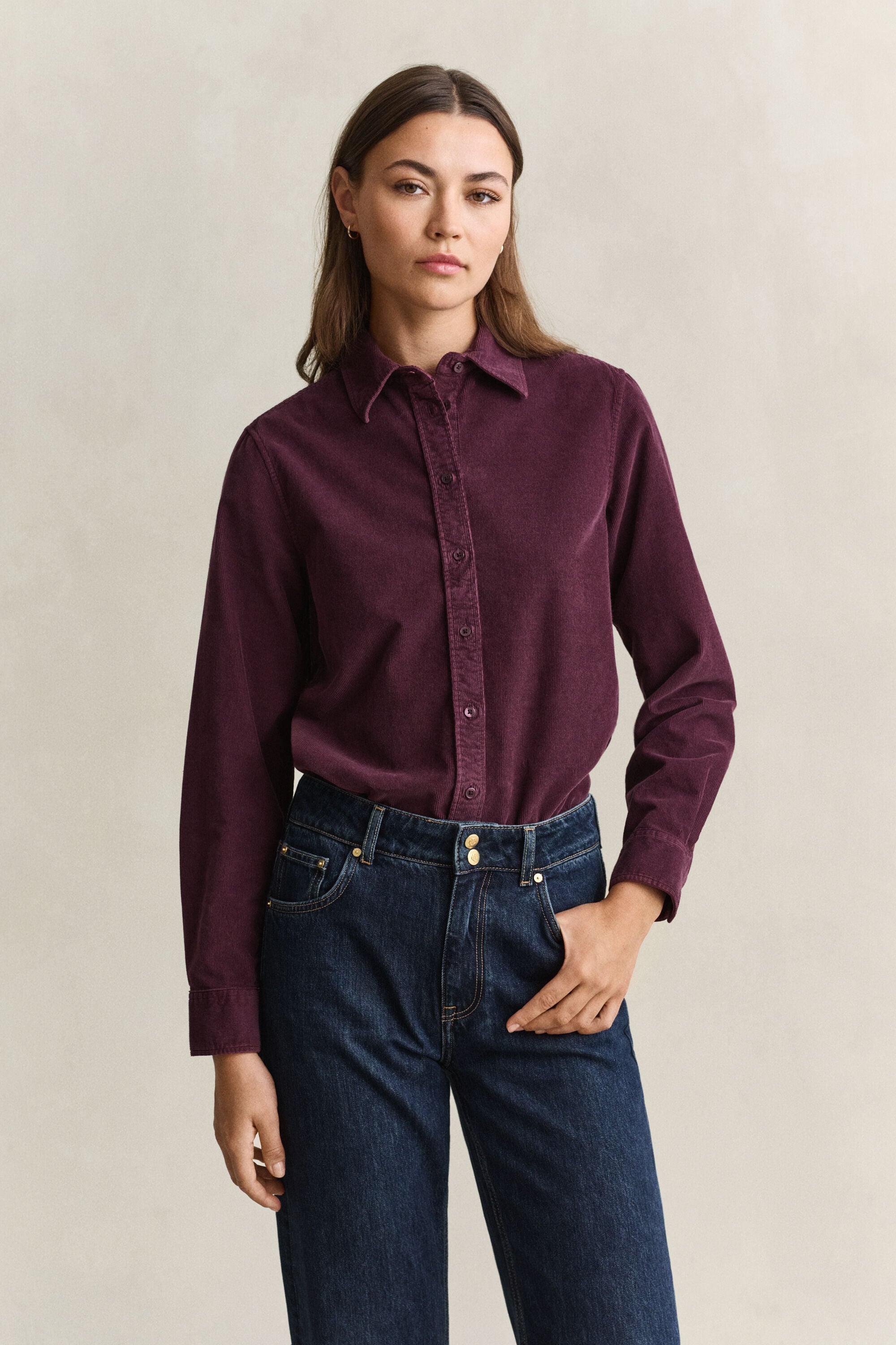 Camisa Regular Fit de pana