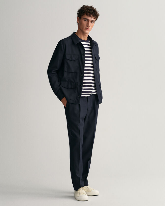 Camiseta de manga larga a rayas