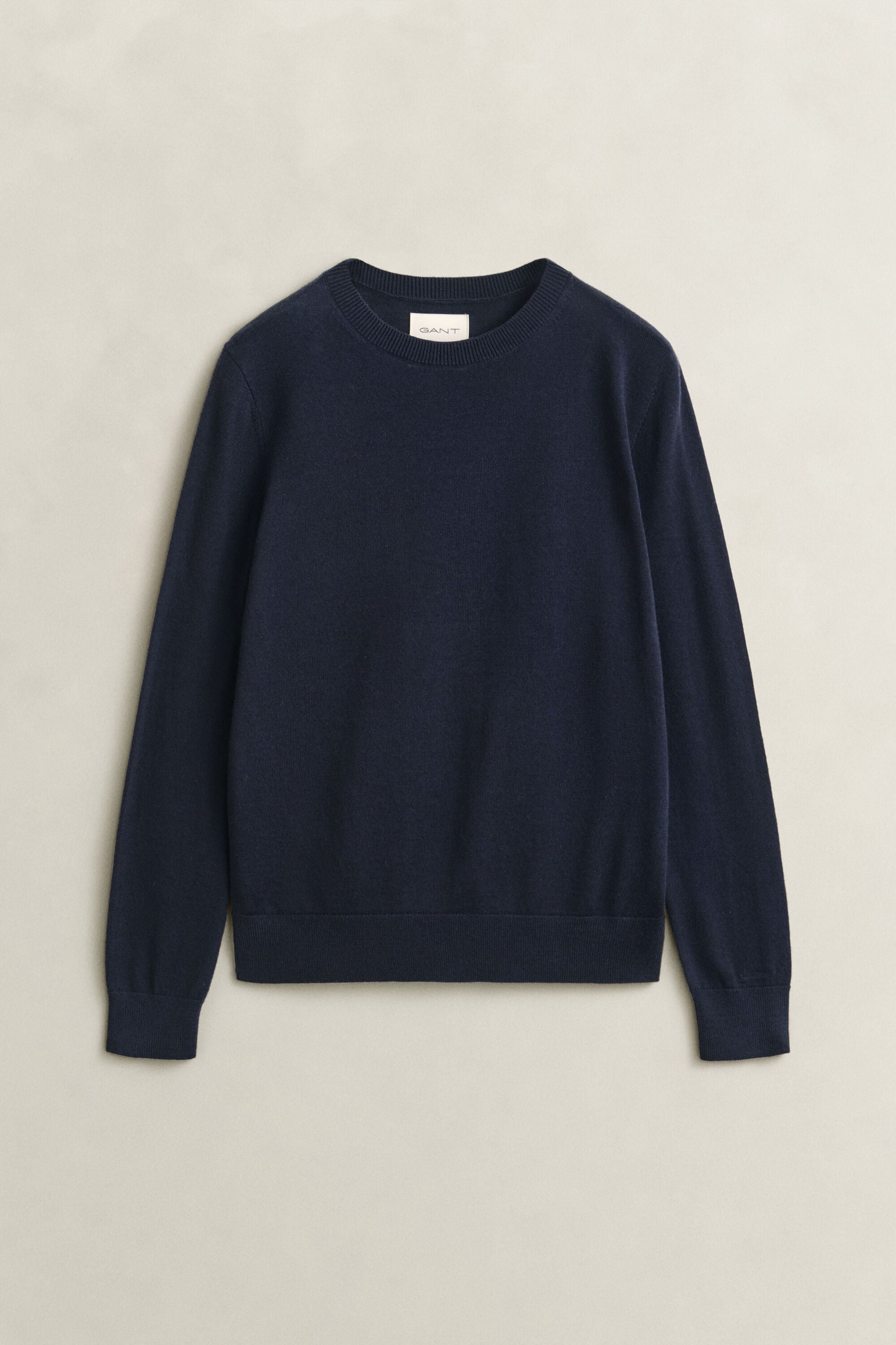 Jersey de lana merino extrafina con cuello redondo