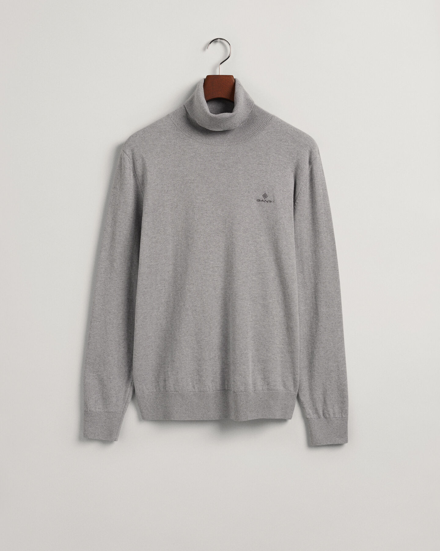 Jersey de cuello vuelto en algod&oacute;n y cachemir