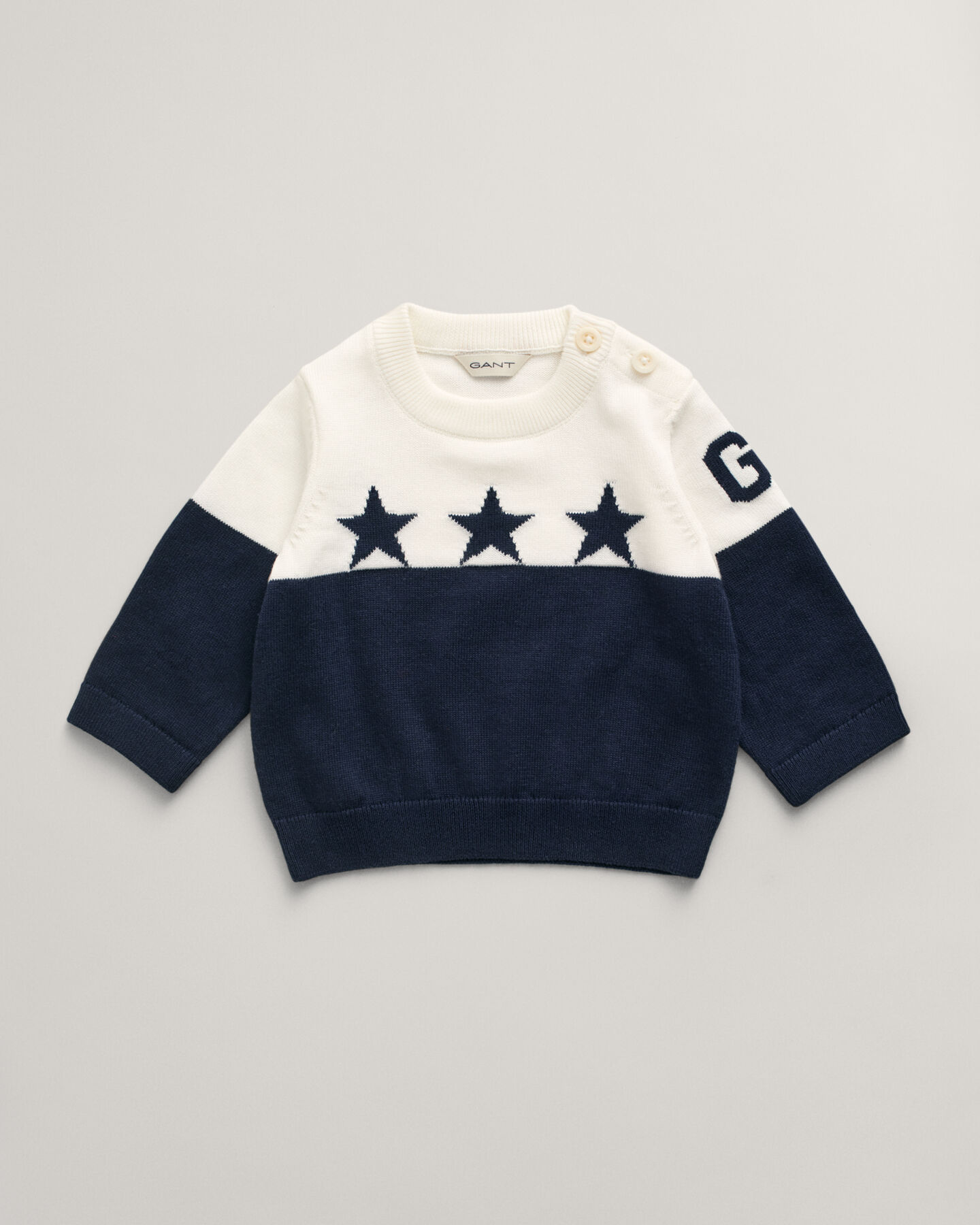 Conjunto de punto con estampado de estrellas y G Baby