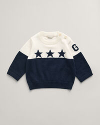 Conjunto de punto con estampado de estrellas y G Baby