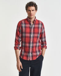 Camisa Regular Fit de franela Windblown a cuadros