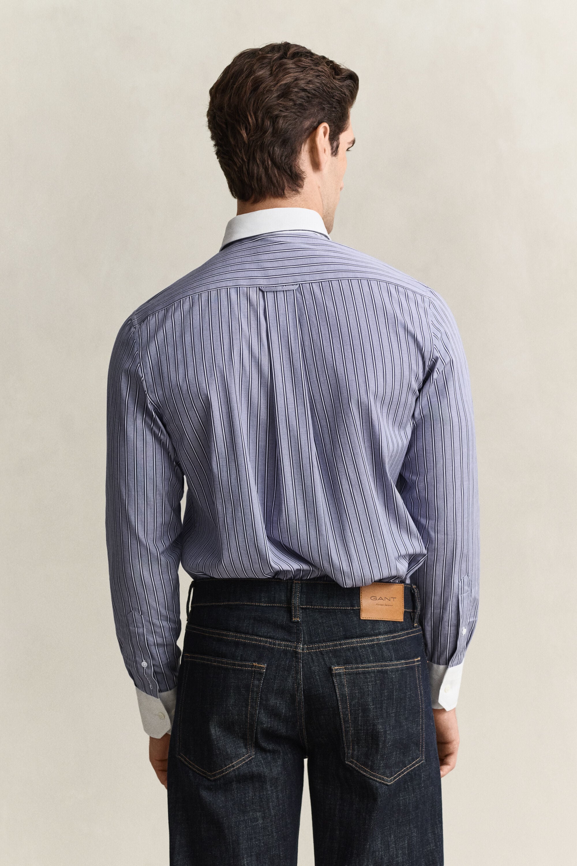 Camisa fil-à-fil de rayas