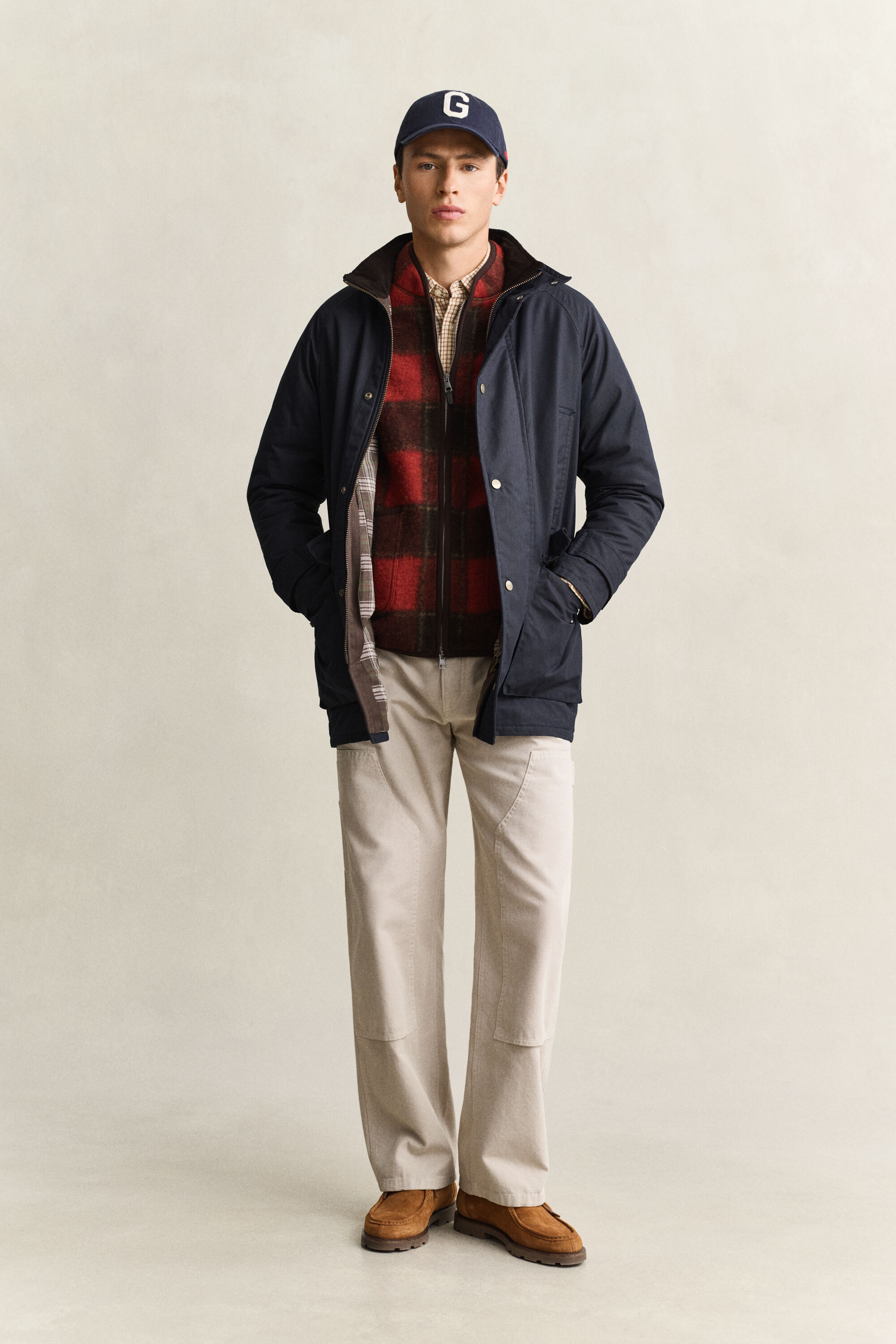Chaqueta Double Decker encerada