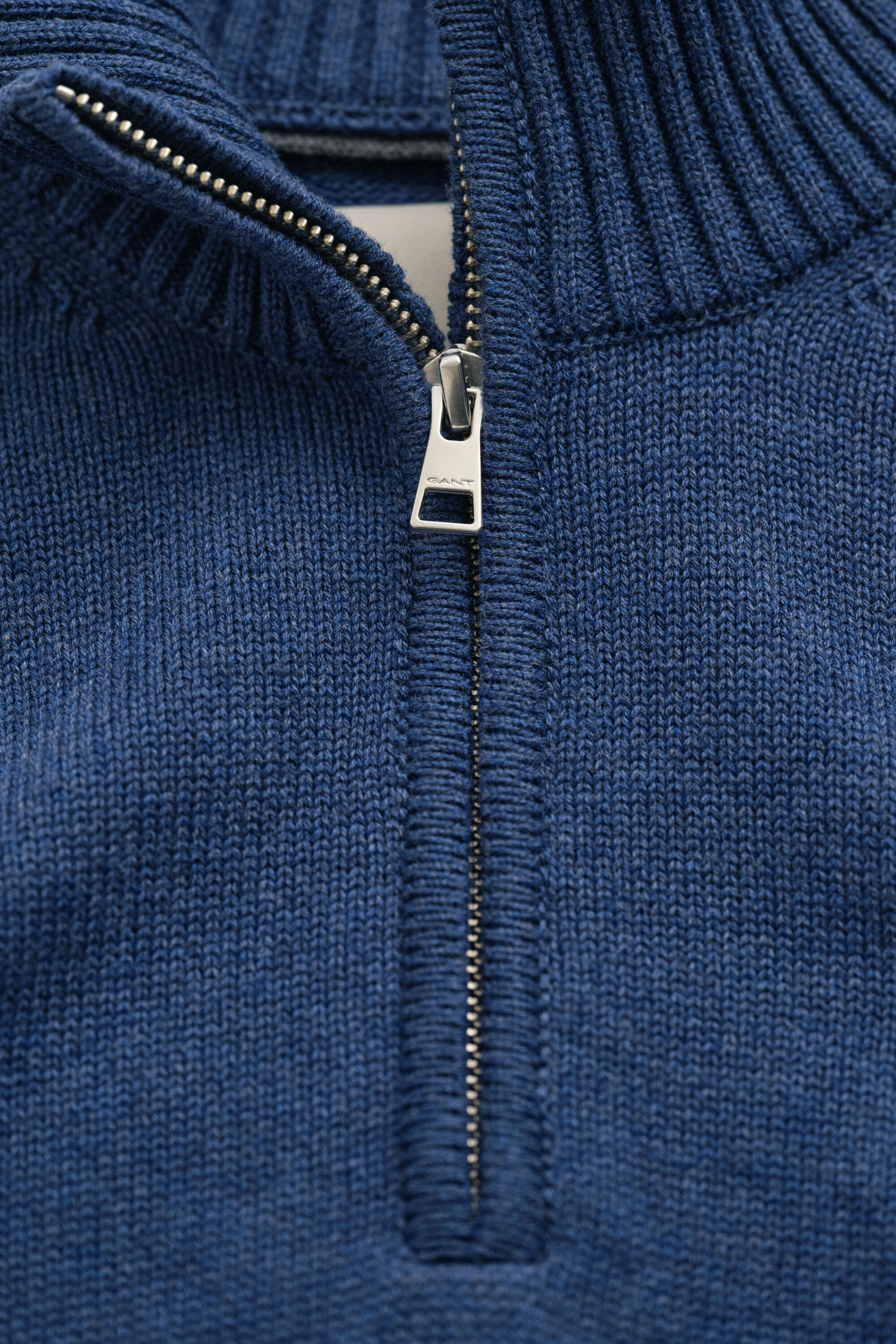 Jersey de algodón con media cremallera Casual