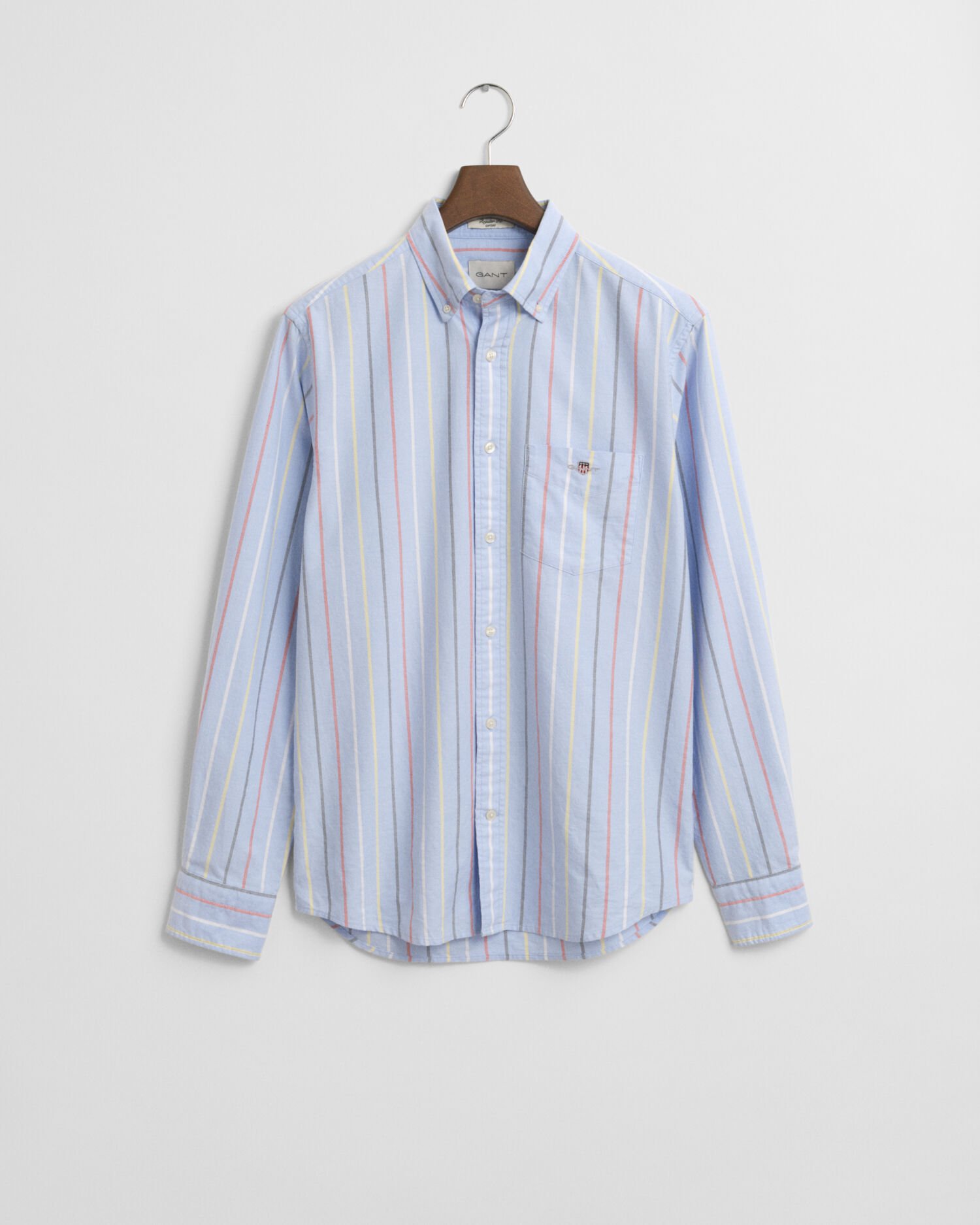 Camisa Oxford Regular Fit clásica con rayas multicolor