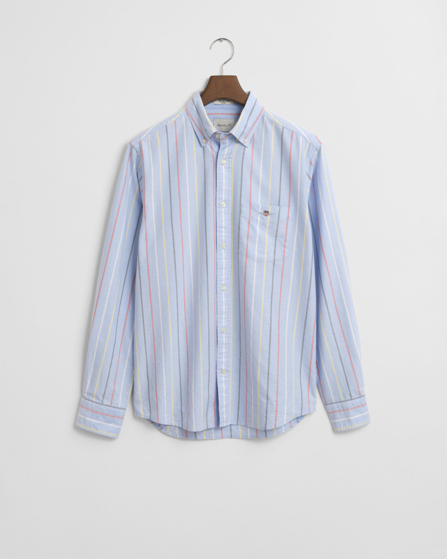 Camisa Oxford Regular Fit clásica con rayas multicolor
