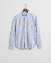 Camisa Oxford Regular Fit clásica con rayas multicolor
