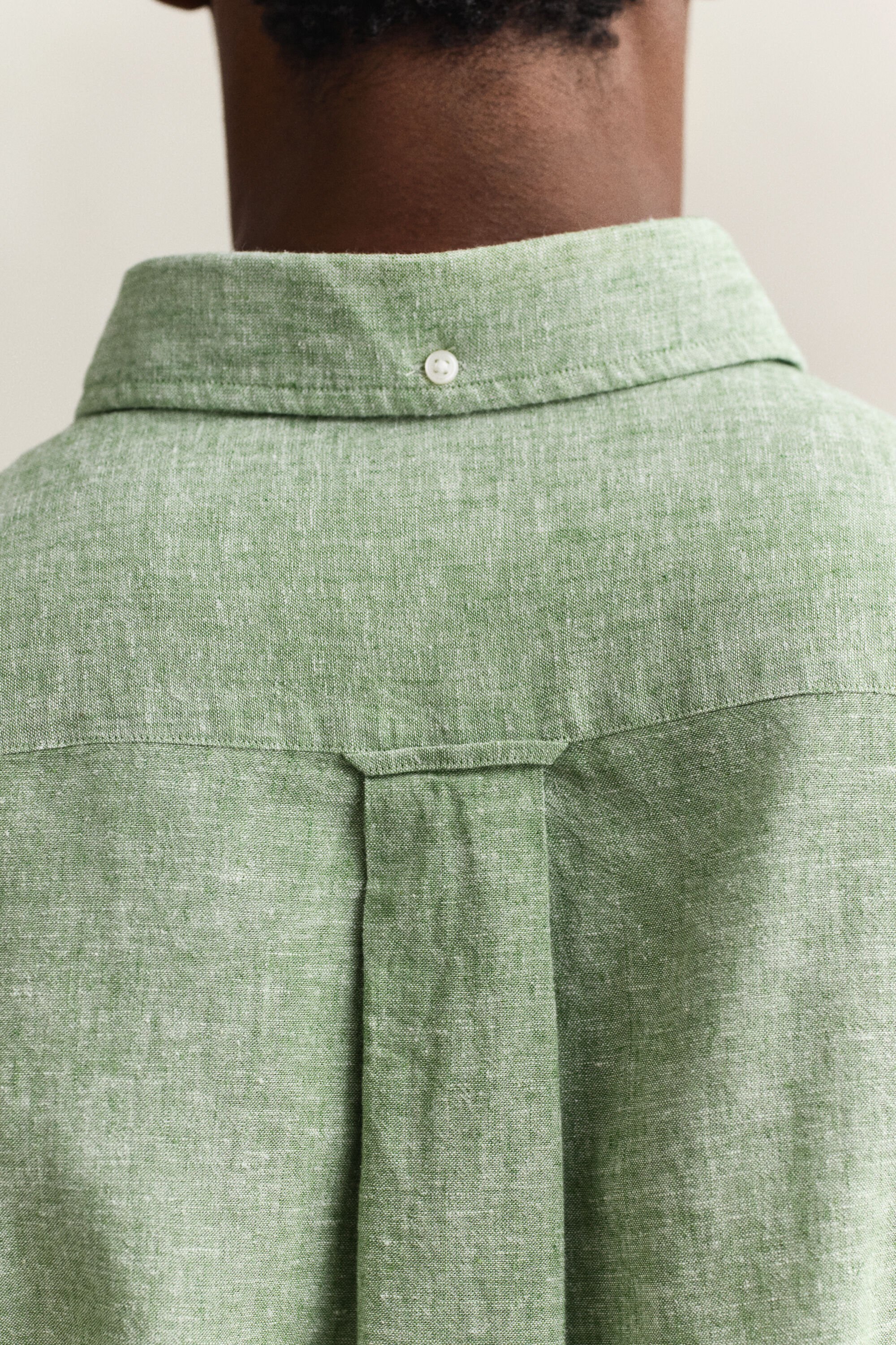 Camisa de mezcla de lino