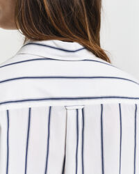 Camisa de popelina clásica a rayas oversize