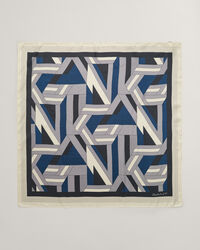 Pañuelo de seda con letras estampadas