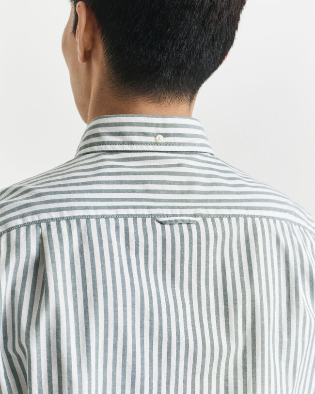 Camisa Oxford Slim Fit elástica de rayas