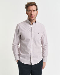 Camisa Oxford clásica Regular Fit de rayas finas