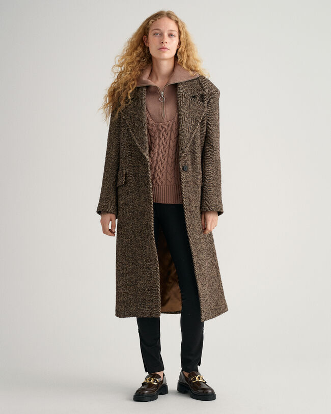 Jersey de ochos con media cremallera