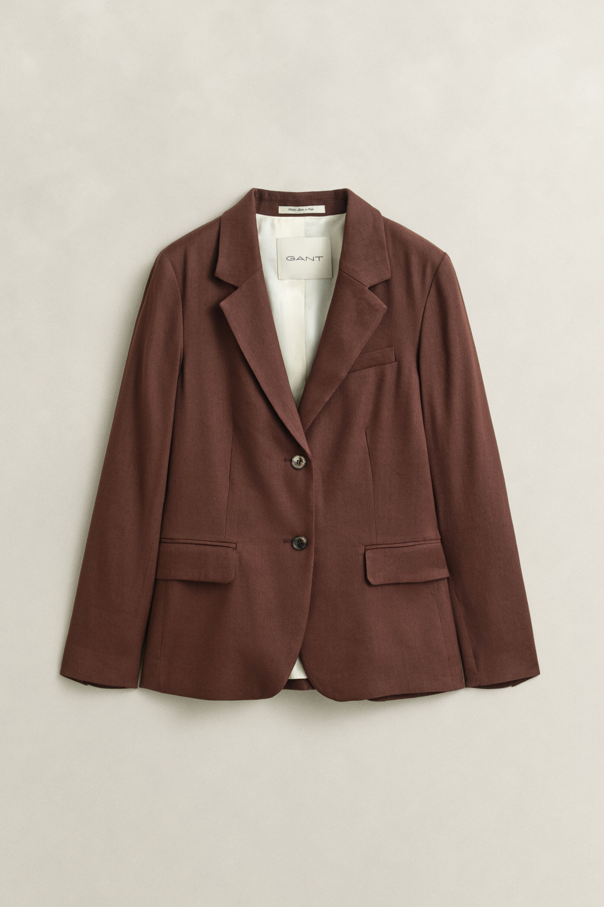 Americana elástica de lino