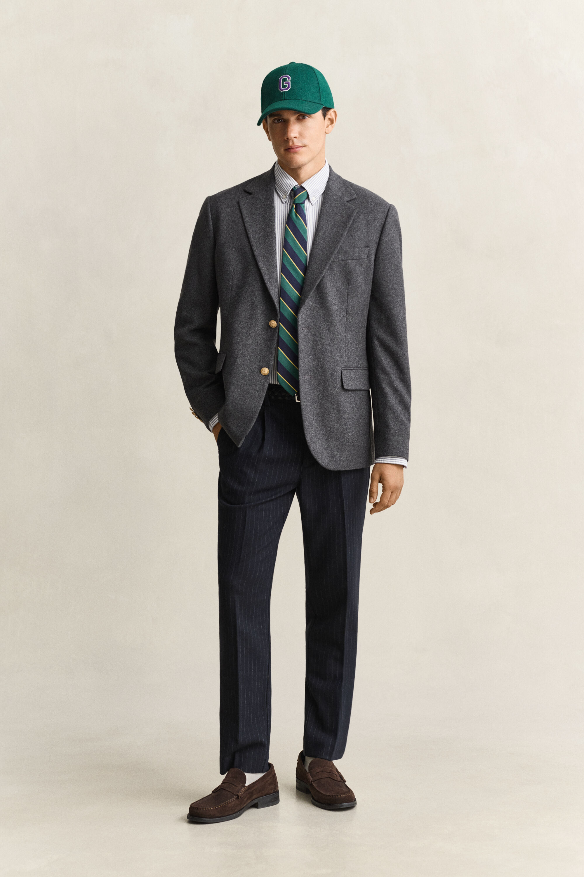 Pantalones Tapered de franela de lana