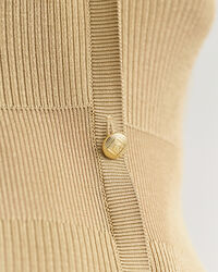 Vestido tipo cárdigan acanalado