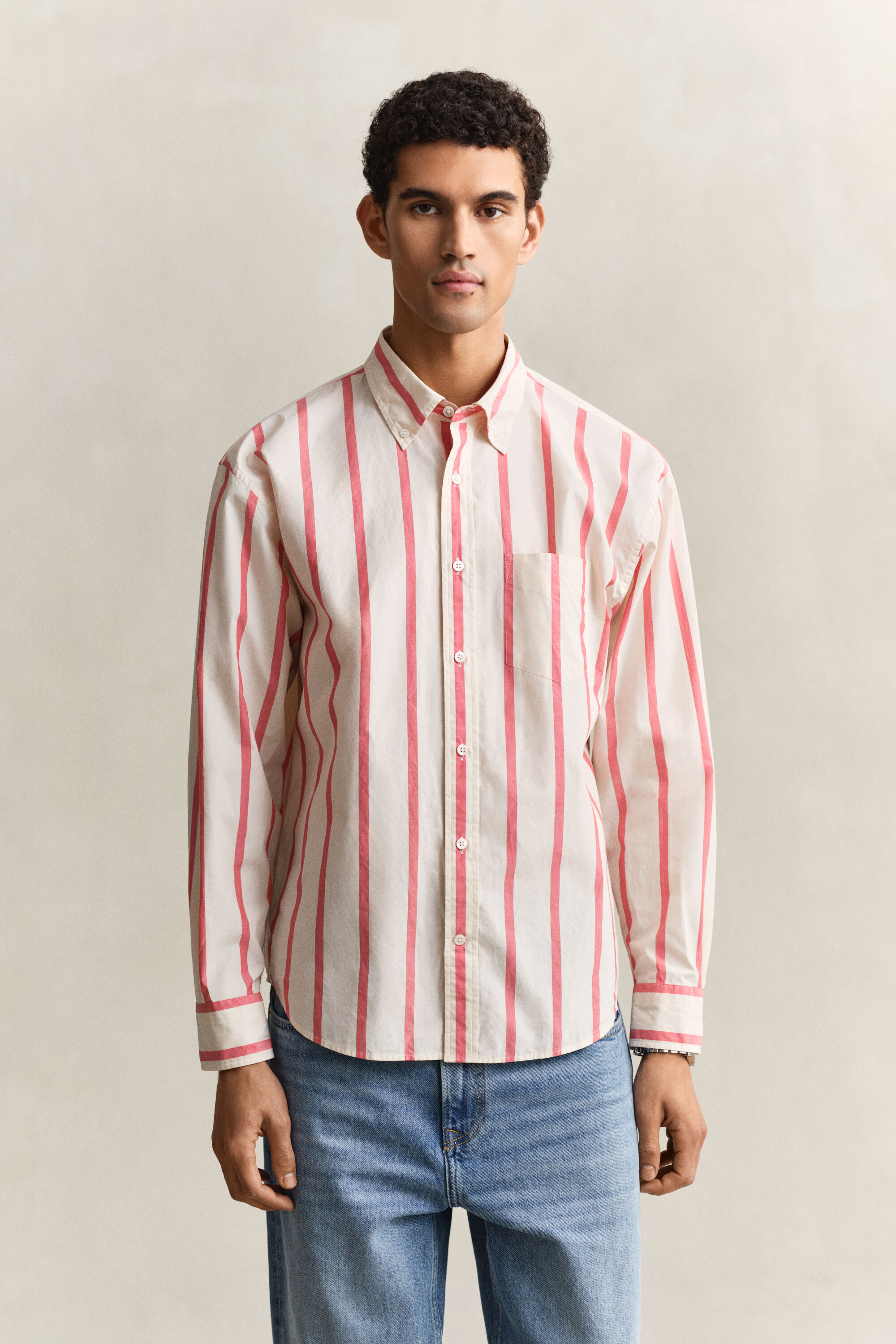 Camisa Heritage de popelina a rayas