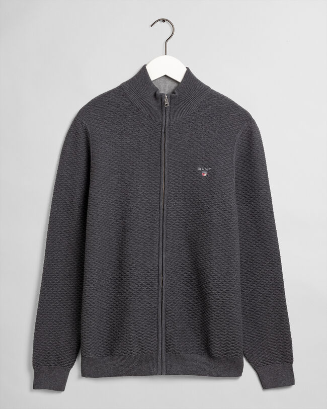 Jersey con cremallera completa Triangle Texture