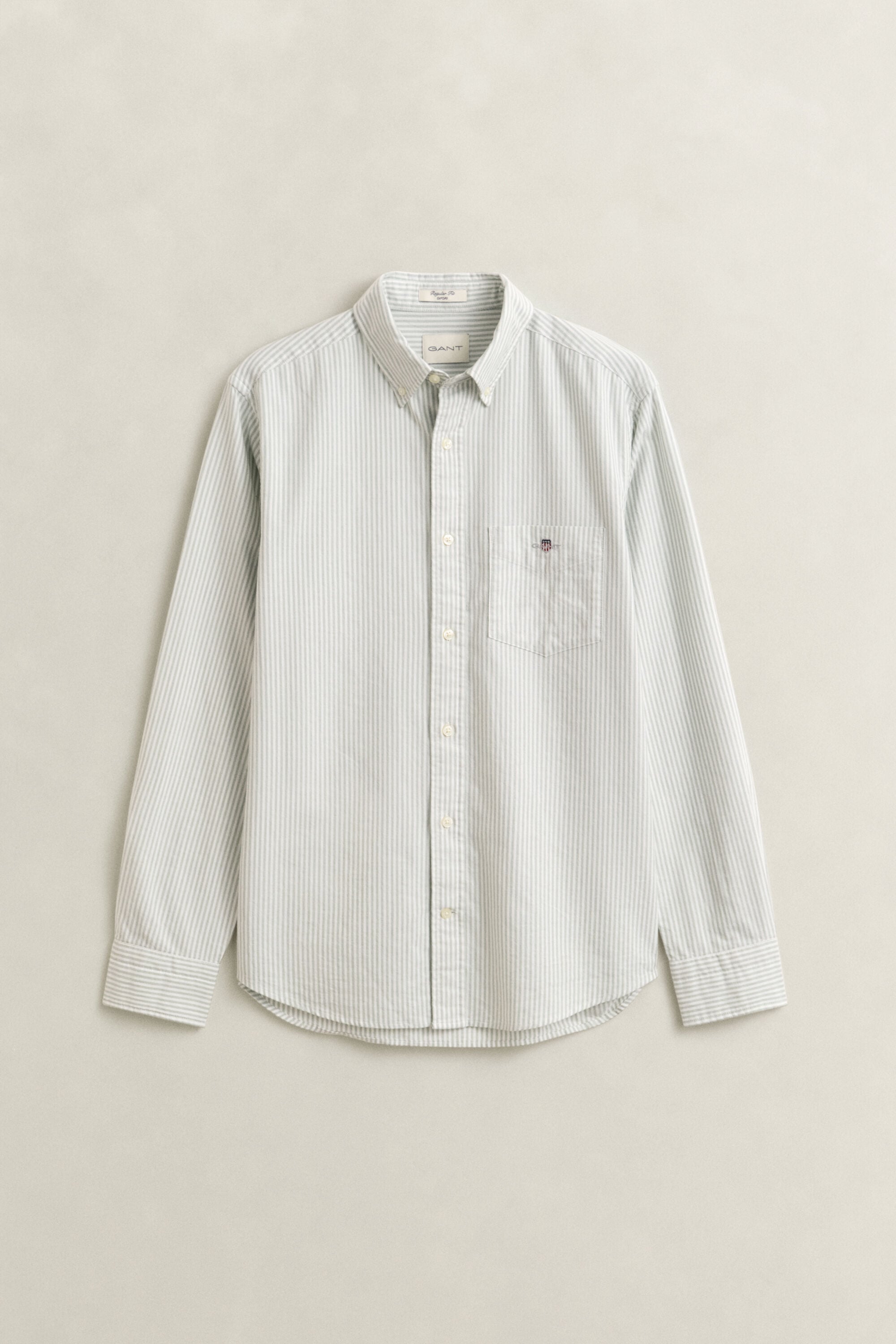 Camisa Oxford clásica de rayas finas