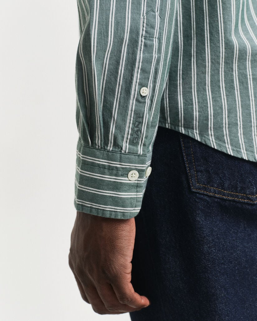 Camisa Regular Fit de popelina a rayas Archive