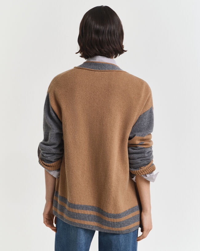 Cárdigan con cuello de pico GANT Varsity