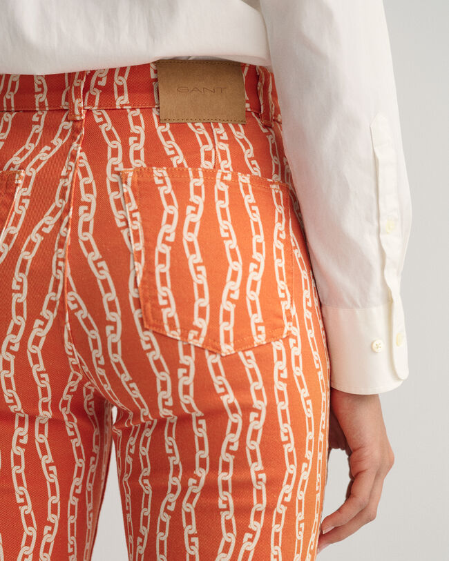 Vaqueros tobilleros Chain Print