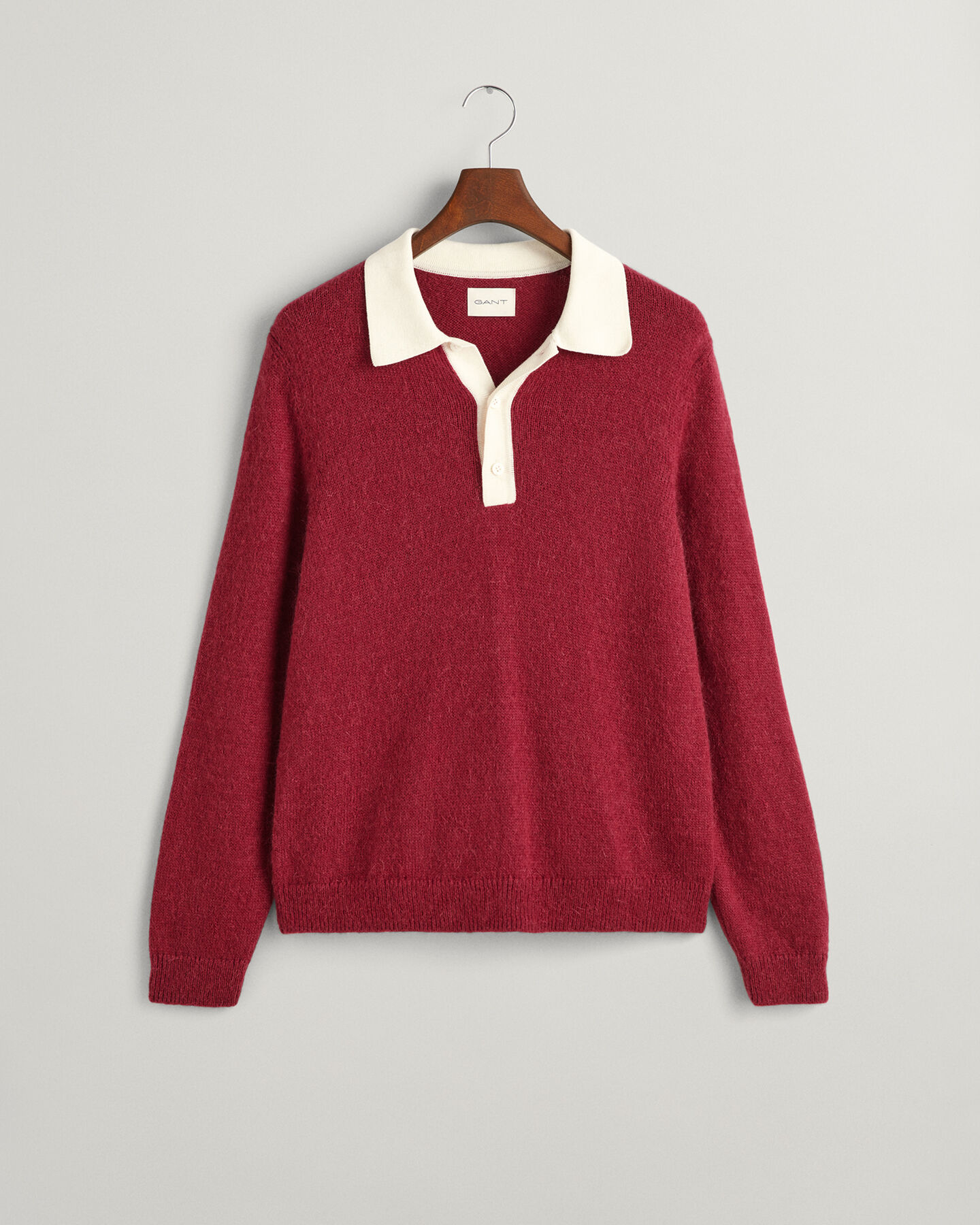 Rugger de algodón y diseño de mohair