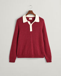 Rugger de algodón y diseño de mohair