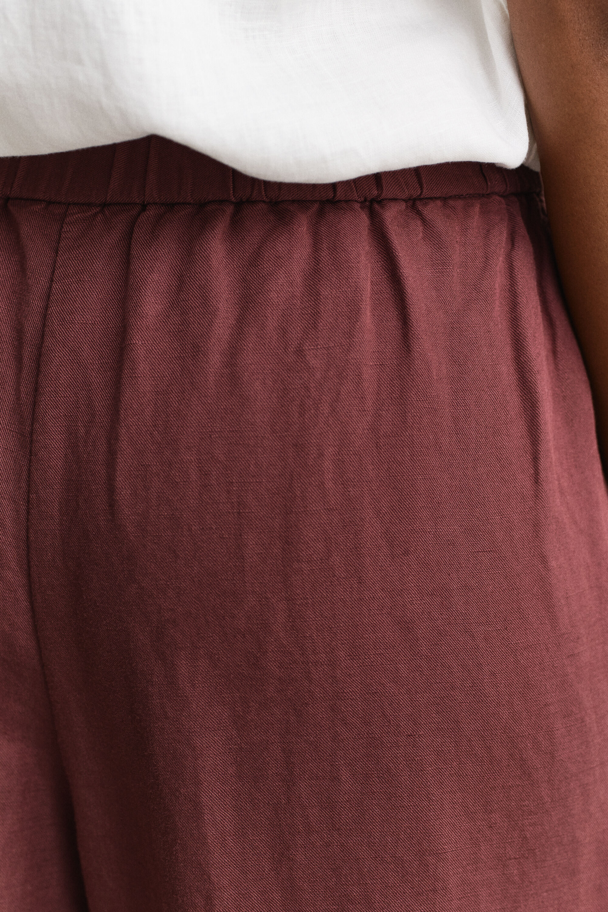 Pantalones en mezcla de lino