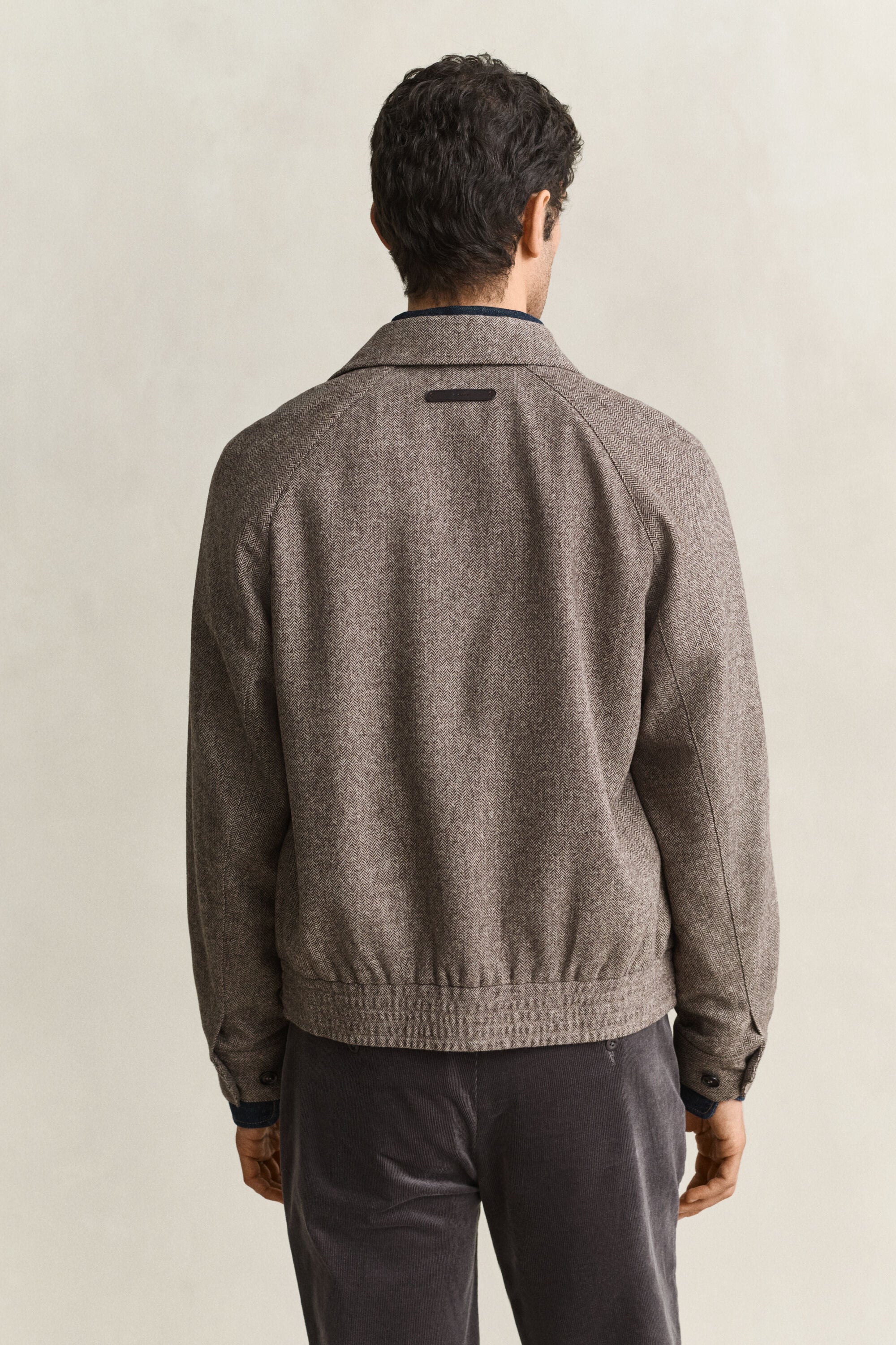 Chaqueta Windcheater en mezcla de lana