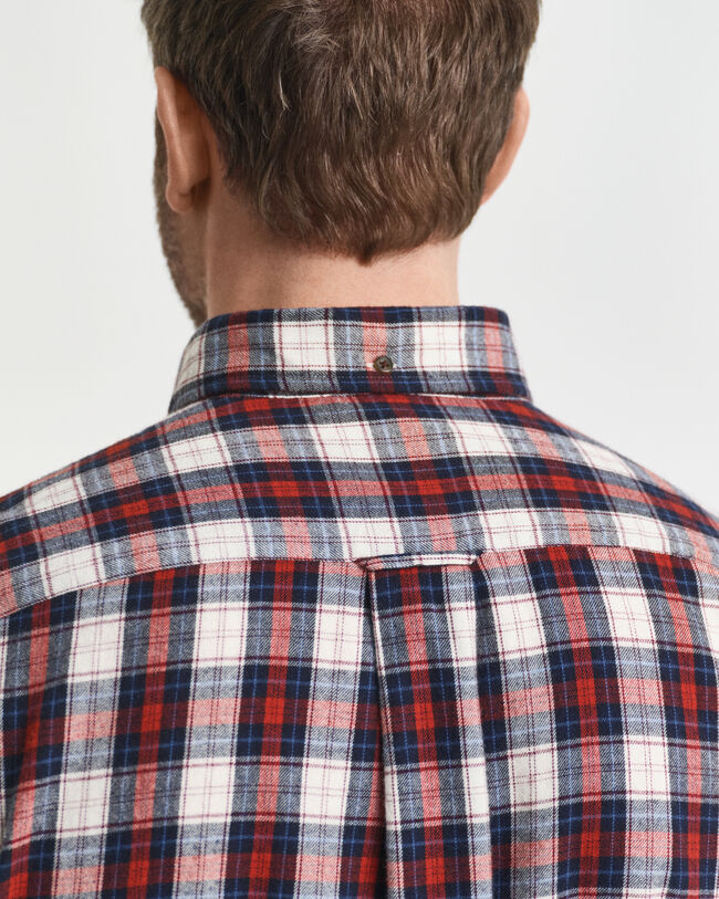 Camisa Regular Fit de franela Windblown a cuadros