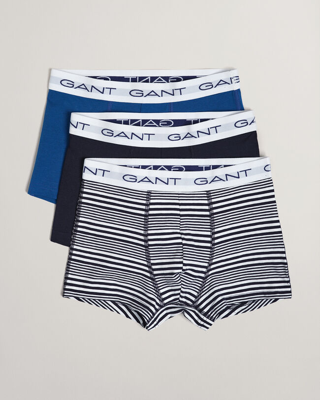 Paquete de tres b&oacute;xers de rayas Maritime Teen Boys