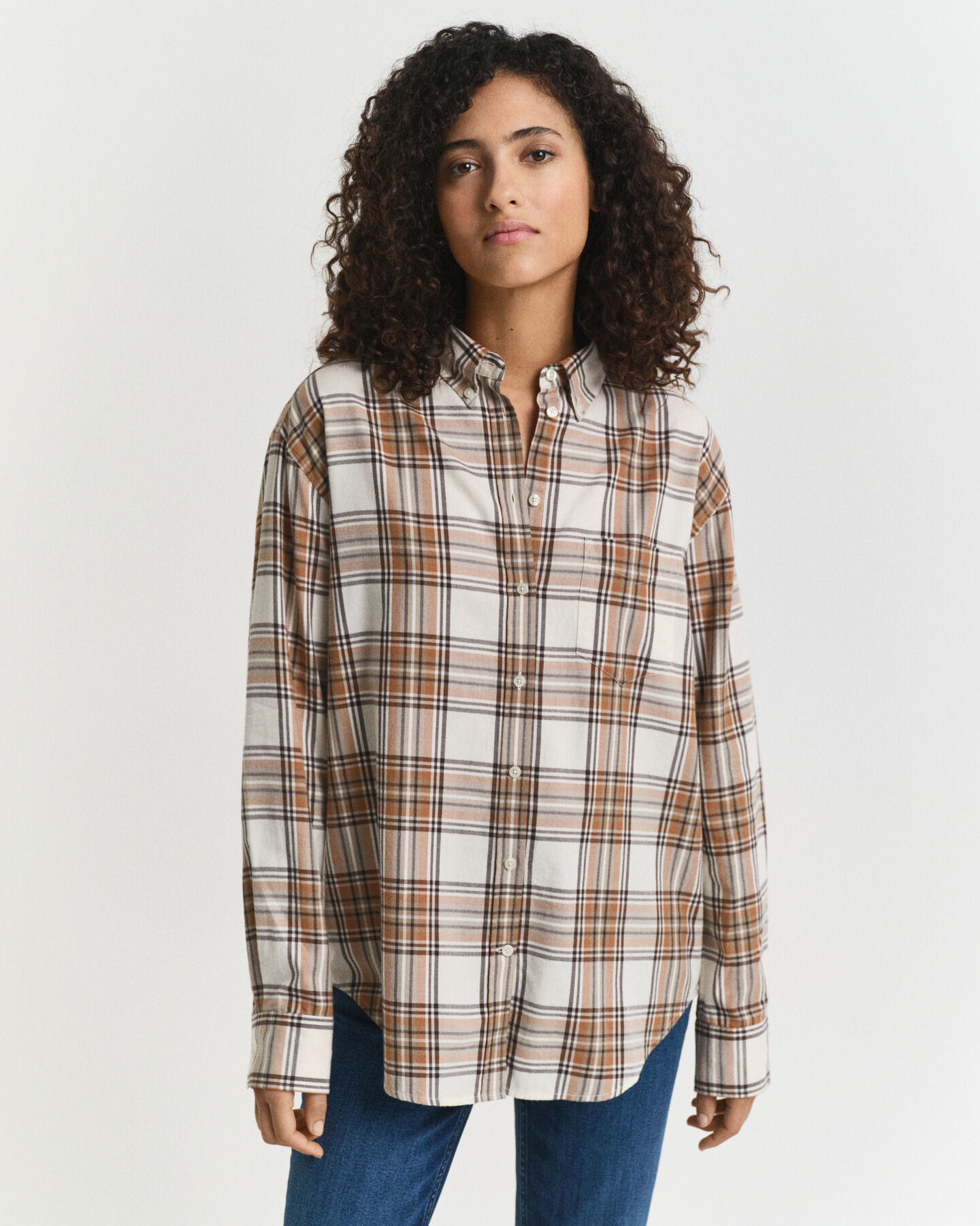 Camisa Relaxed Fit de franela a cuadros