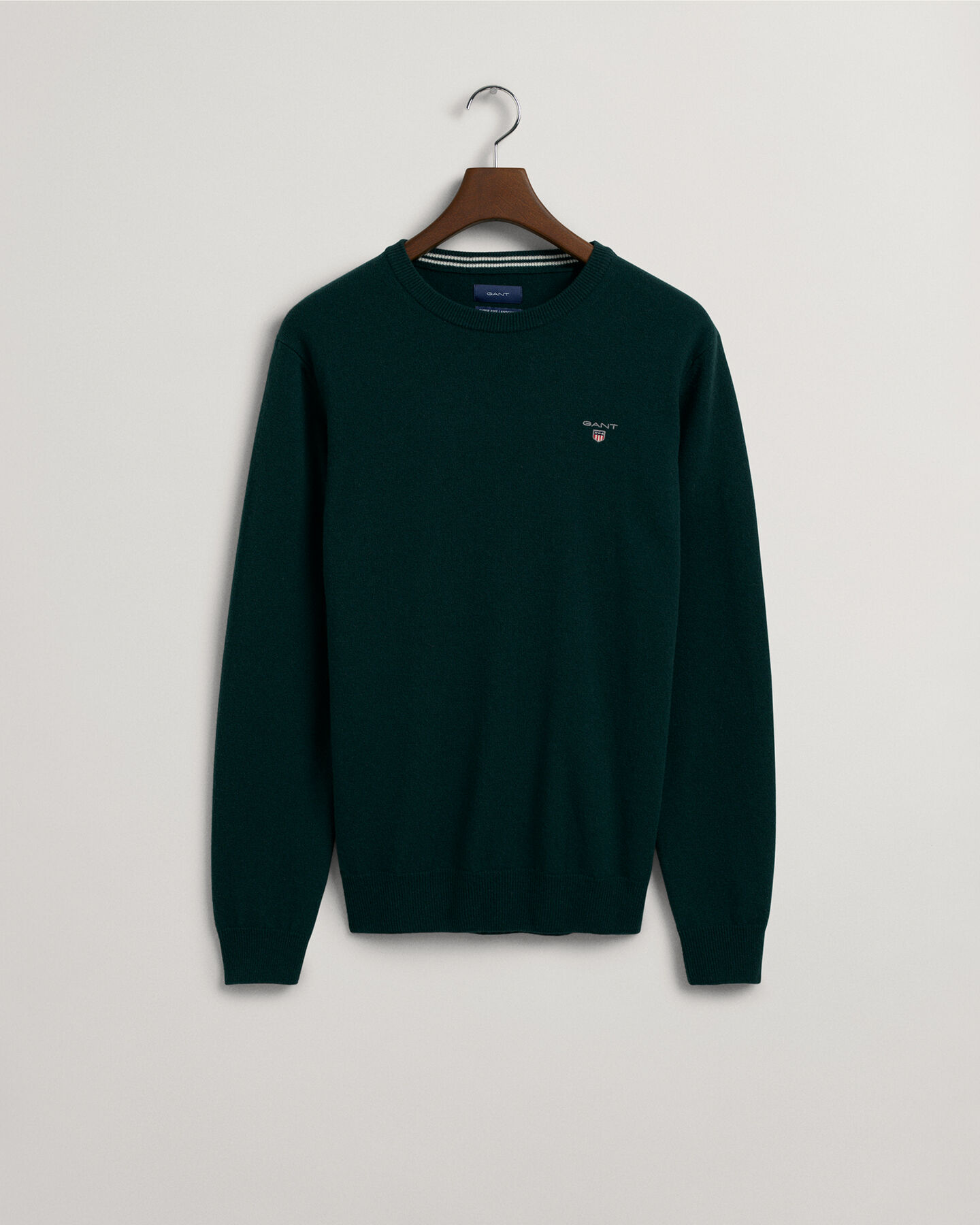 Jersey de cuello redondo en lana de oveja muy fina