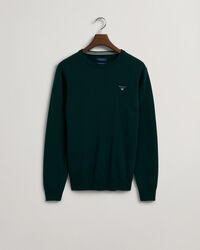 Jersey de cuello redondo en lana de oveja muy fina