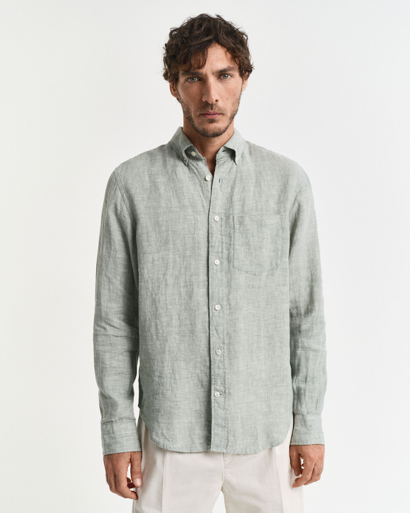 Camisa Regular Fit de lino