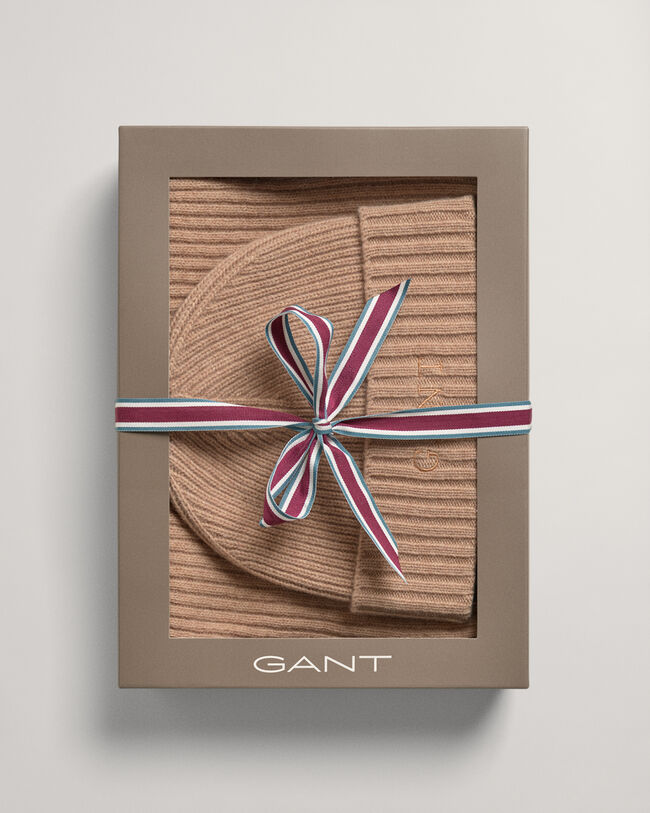 Caja de regalo de bufanda y gorro