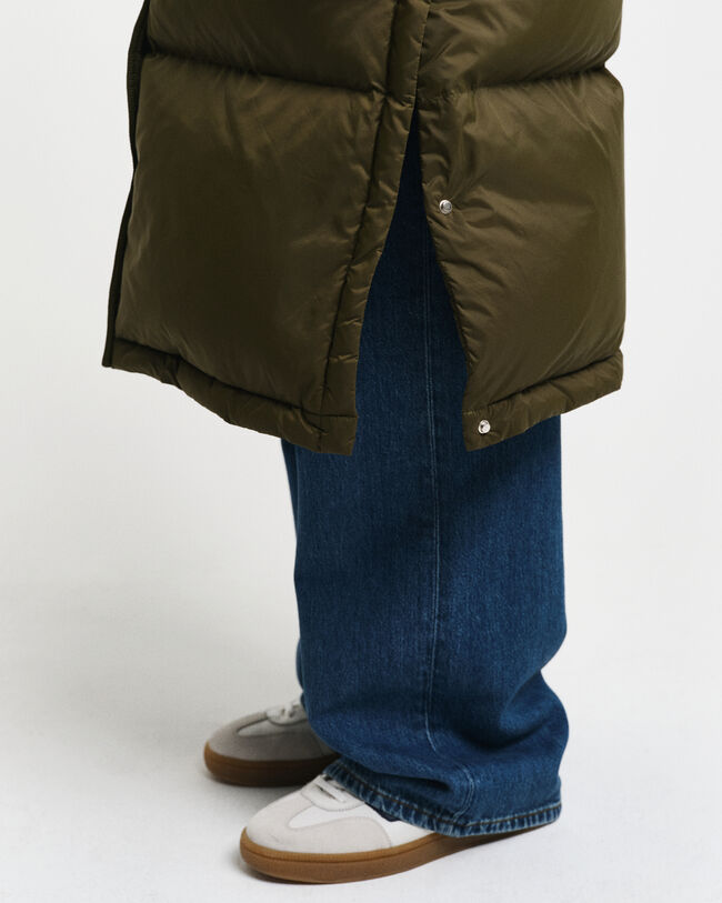 Abrigo de plumón de largo completo