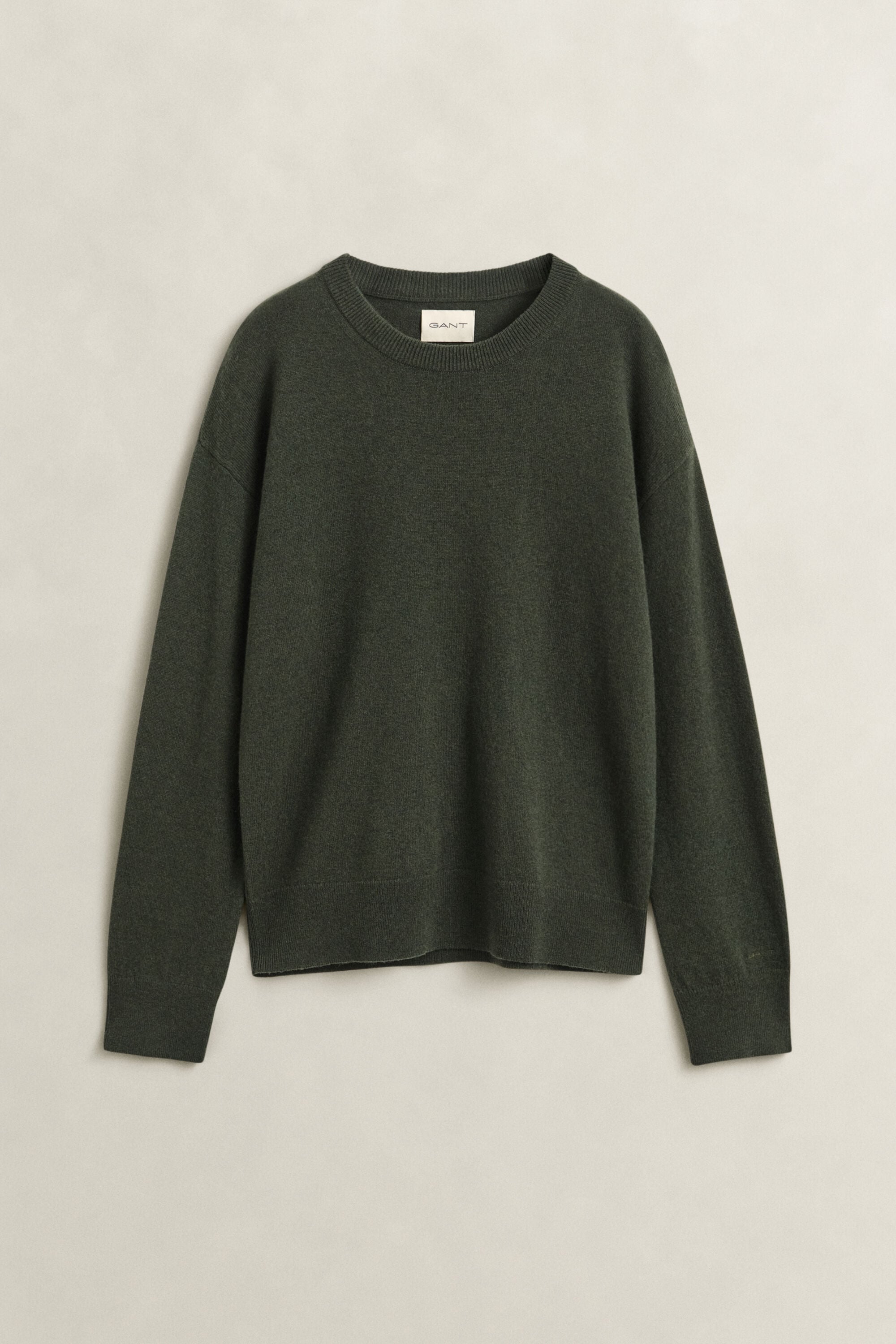 Jersey de cuello redondo en lana de oveja muy fina